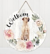 Welkom - Oostenrijkse Kortharige Pincher | Muurdecoratie - Bordje Hond