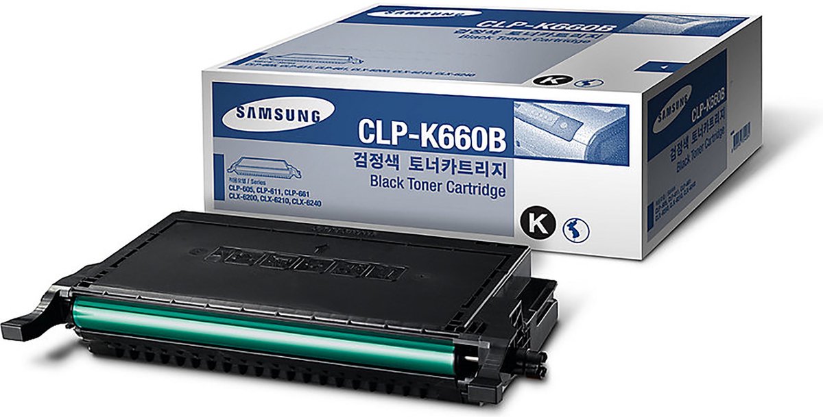 Samsung CLP-K660B zwarte hogerendementstonercartridge