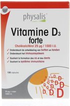 Physalis Vitamine D3 Forte Capsules 100 capsules - 1000 I.U.