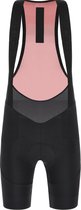 Santini Fietsbroek kort met bretels - koersbroek Zwart Dames - Sleek Raggi Bib-Shorts C3W Seat Pad For Women Black - 2XL