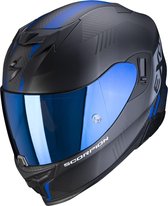 Scorpion EXO-520 Air Laten - Mat Zwart / Blauw