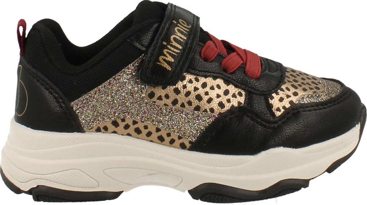 Minnie Mouse Sneaker Laag Meisjes Maat 24/32 Zwart | 32 - Schoenen.nl