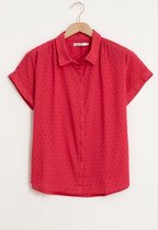 Sissy-Boy - Roze blouse met korte mouwen en all over print