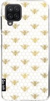 Casetastic Samsung Galaxy A12 (2021) Hoesje - Softcover Hoesje met Design - Golden Honey Bee Print