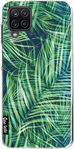 Casetastic Samsung Galaxy A12 (2021) Hoesje - Softcover Hoesje met Design - Palm Leaves Print