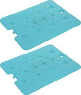 3x stuks koelelement 800 ml 25 x 32 cm turquoise - Koelblokken/koelelementen voor koeltas/koelbox