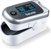 Beurer PO 40 Saturatiemeter - Pulse oximeter - Zuurstofmeter vinger - Hartslag - Perfusie-index - Incl. batterijen - Wit