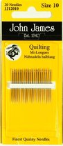 Quiltnaald halflang Nummer 10 (20 stuks)