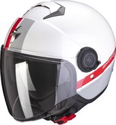 Scorpion EXO-City Strada White Silver Red Jet Helmet L