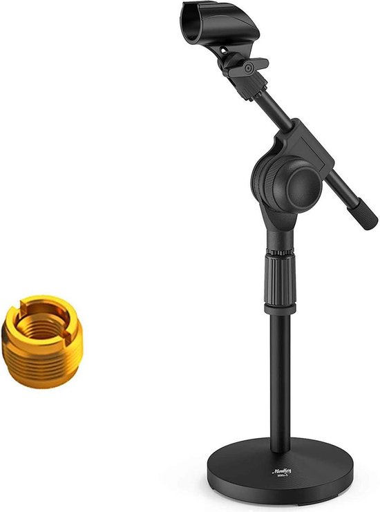microfoon arm - verstelbare Microfoonstatief 46-60CM - Korte verzwaarde  voet... | bol.com