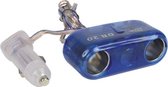 Caliber DB20 - Accessoire 2weg 12 volt splitter - blauw