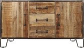 Sideboard Hayward - 150x45x85- naturel/donkergrijs - mangohout/ijzer