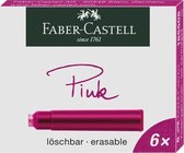 inktpatronen Faber-Castell roze doosje a 6 stuks FC-185508