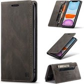 AutSpace - iPhone 11 Pro hoesje - Wallet Book Case - Magneetsluiting - met RFID bescherming - Bruin