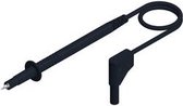 SKS Hirschmann PL 2600 SIL S WS Câble de mesure de sécurité [Fiche banane 4 mm - Point de test] 1,00 m Zwart 1 pièce(s)