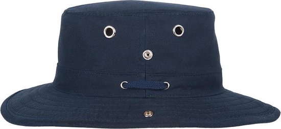 Hatland - UV Boonie hoed voor heren - Portland - Marineblauw - maat M (57CM)