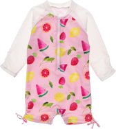 Snapper Rock - UV-zwempak voor baby meisjes - Longsleeve - Fruit Fiesta - Roze - maat 86-92cm