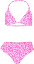 JUJA - Bikini voor meisjes - Leopard Ruches - Roze - maat 98-104cm
