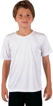 Vapor Apparel - UV-shirt met korte mouwen voor kinderen - wit - maat XL