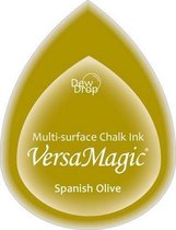 GD59 VersaMagic dewdrop inktkussen Spanish Olive - olijf groen stempelkussen - drop