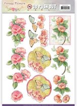 Pushout - Jeanine's Art - Vintage Flowers - Sweetheart Vintage