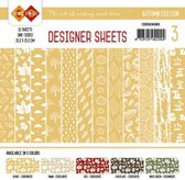 Card Deco - Designer Sheets - Autumn Colors-Oker-