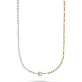QOOQI Dames ketting 925 sterling zilver One Size Goud 32013631