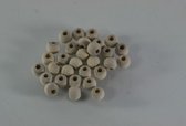 Houten ballen [ kralen ] uit beuken met gat - naturel - 6mm - 500 stuks