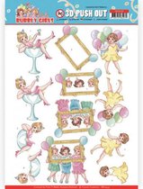 Amusons Let's Bubbly Girls Party 3D- Push-Out Sheet par Yvonne Creations