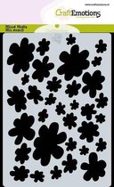 Sjabloon - Bloemensjabloon - Bloemen achtergrond - 10,5x15cm - A6 - CraftEmotions