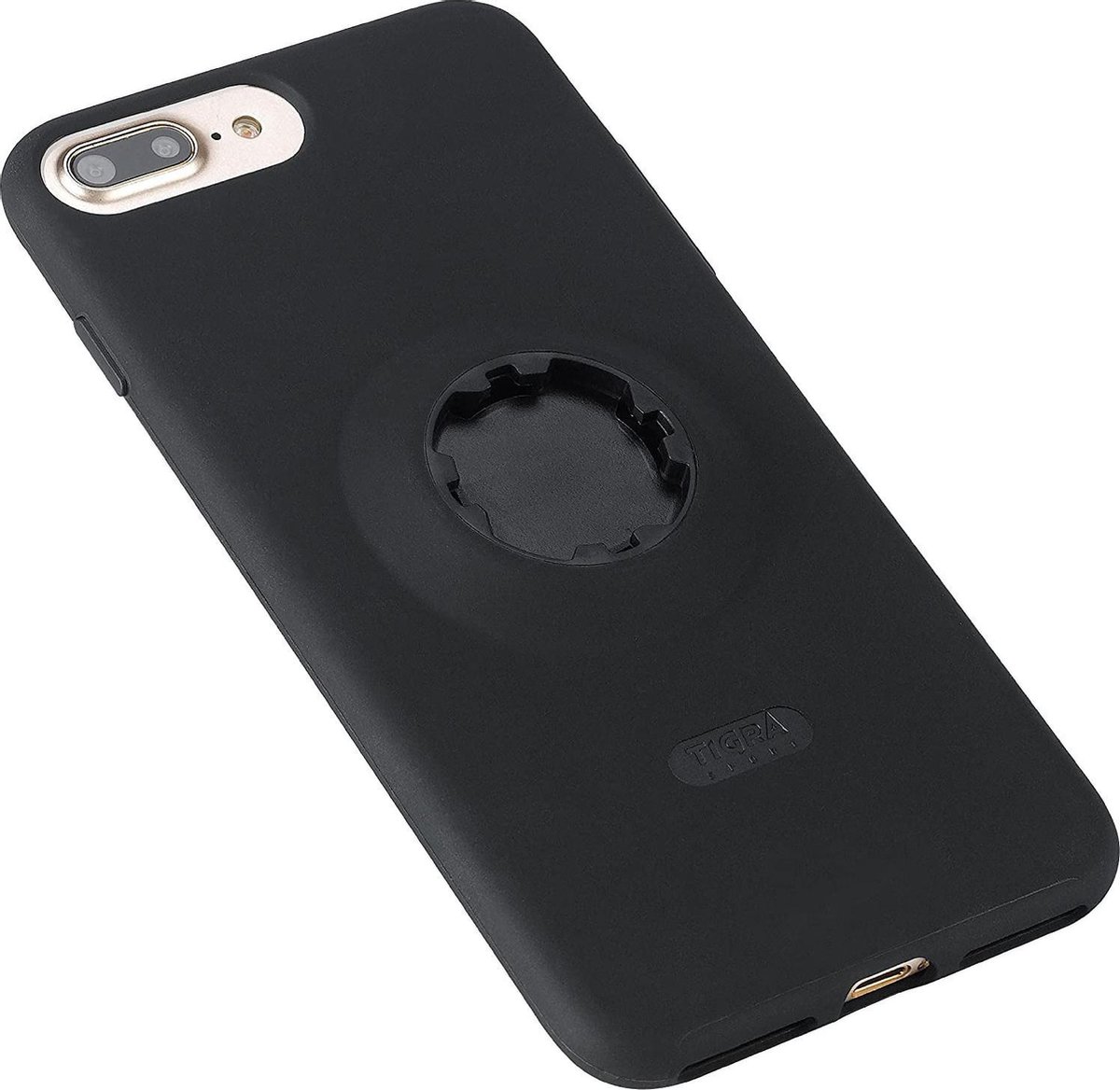 Apple iPhone 8 Plus Hoesje - Tigra - Mountcase 2 Serie - Hard Kunststof Backcover - Zwart - Hoesje Geschikt Voor Apple iPhone 8 Plus