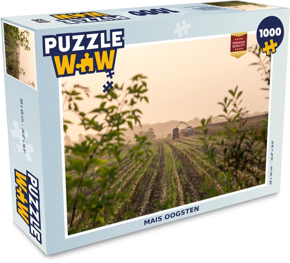 Afbeelding van product Puzzel 1000 stukjes volwassenen Maïsvelden 1000 stukjes - Mais oogsten puzzel 1000 stukjes - PuzzleWow heeft +100000 puzzels