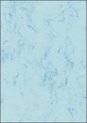 Designpapier Sigel A4 90grs - marmer blauw pak 100 vel