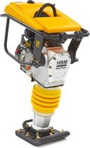 HBM Professionele 6.5 PK Trilplaat, Vibratie Stamper Inclusief Wiel set en Motor Deksel