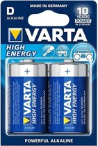 Batterijen D (4x) - Set van 4 Varta D-cell batterijen (o.a. voor Vonyx MEG020 megafoon)