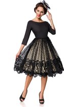 Belsira Swing jurk -L- Lace Zwart