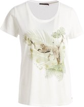 River Woods Basic T-shirt in katoen met ronde hals in wit