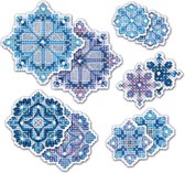 RIOLIS Snowflakes Decorations borduren (pakket)