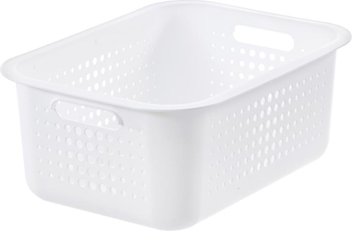 SmartStore - Basket 10 Opbergmand 10 liter Recycled - Polypropyleen - Wit