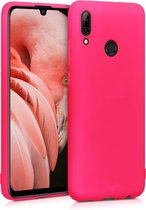 kwmobile telefoonhoesje voor Huawei P Smart (2019) - Hoesje voor smartphone - Back cover in neon roze