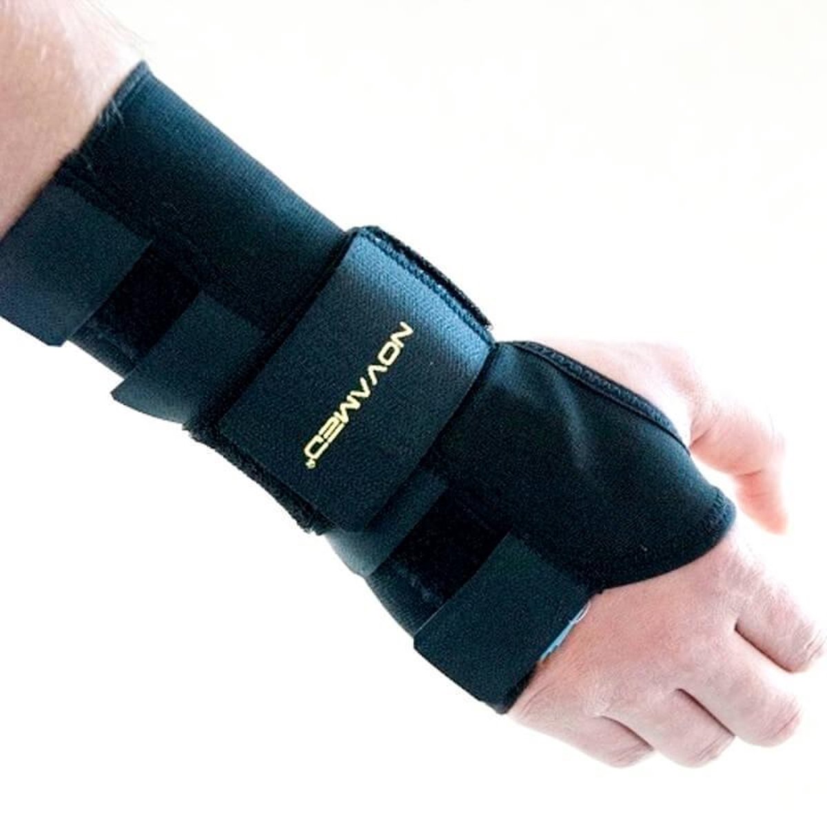 Novamed Polsbrace - Polsbandage voor Artrose & Carpaaltunnel Syndroom - Polsversteviger - Zwart - XXL - Links