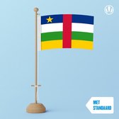 Tafelvlag Centraal Afrikaanse Republiek 10x15cm | met standaard