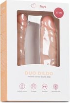 13 Cm dubbele dildo - Beige - Sextoys - Dildo's  - Dildo - Dildo Dubbel
