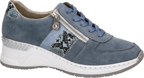 Rieker dames sneaker - Licht blauw - Maat 41 | bol.com