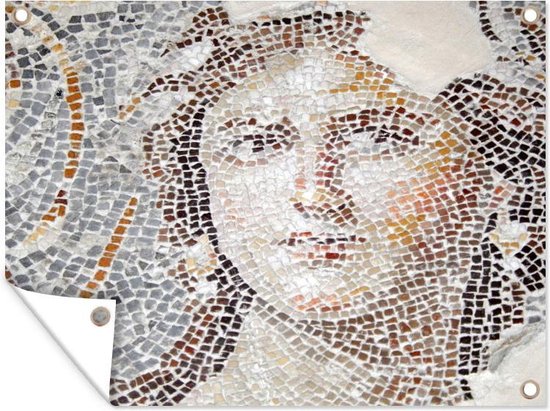Troosteloos Heb geleerd bladerdeeg Tuin decoratie Mona Lisa - Mozaïek - Rome - 40x30 cm - Tuindoek | bol.com