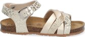 Est1842 121002-594 Meisjes Platte Sandalen - Goud - Leer - Gesp