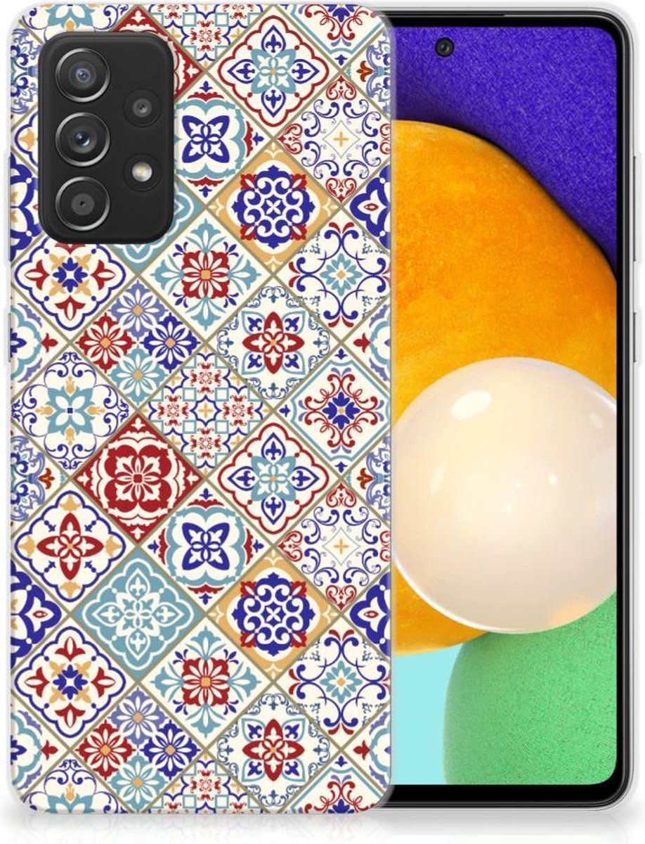 Samsung Galaxy A52 (5G/4G) TPU Siliconen Hoesje Tiles Color