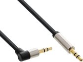 Premium 3,5mm Jack stereo audio slim kabel - haaks - 10 meter