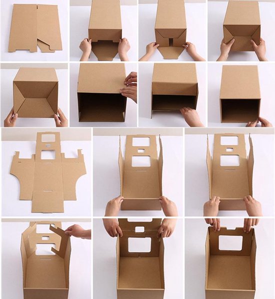 Lot De 10 Boîtes De Rangement à Chaussures Pliables Avec Fenêtre - Jusqu'à Pointure 45