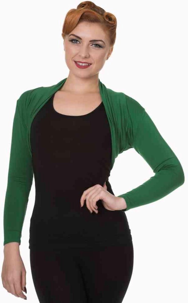 Dancing Days - FOLDED Bolero - XS - Groen
